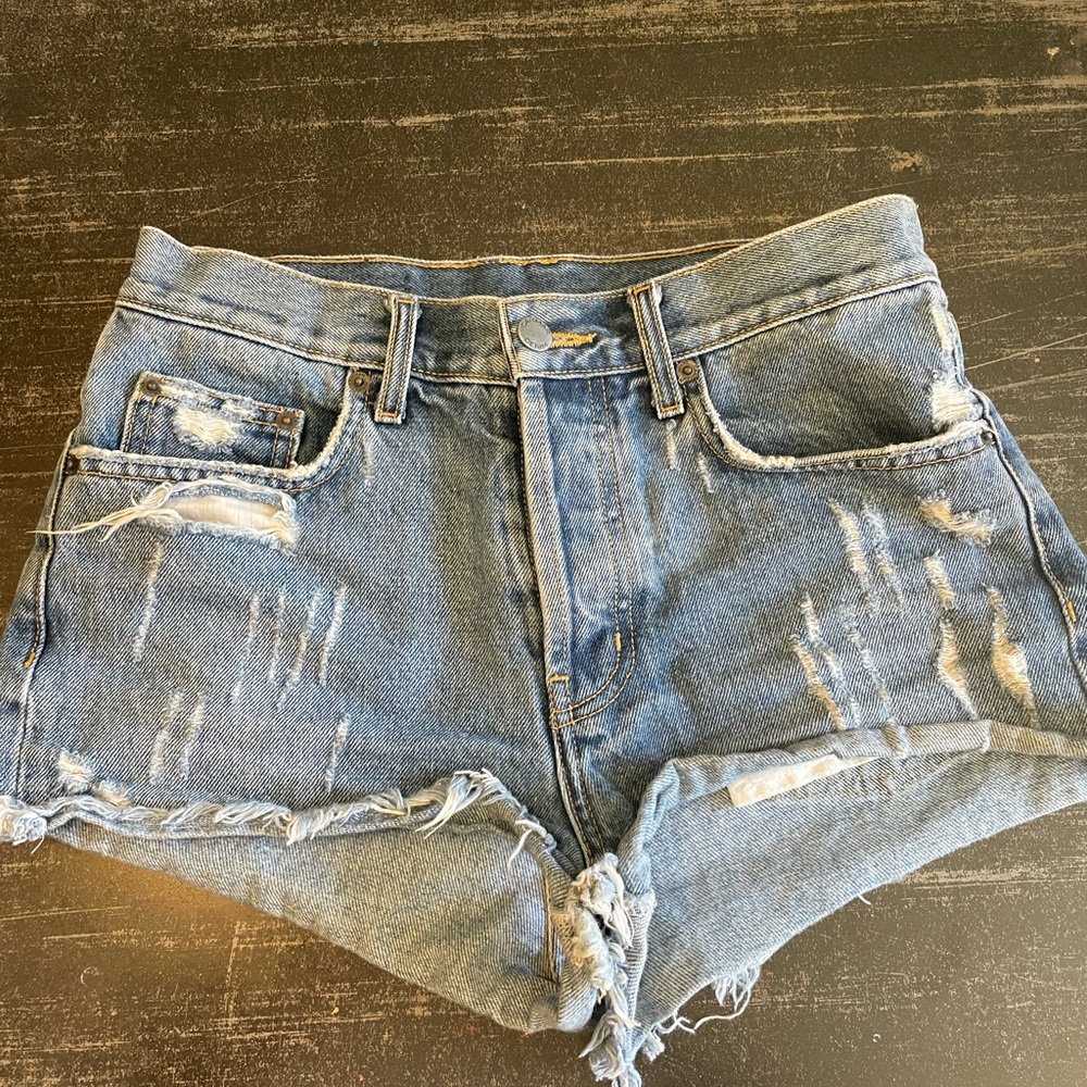 Carmar button fly cutoffs 27